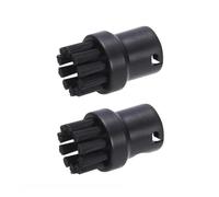 1/2 pezzi Spazzola for motore a vapore Spazzola di pulizia del vapore di ricambio(2pcs Black)