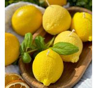 1/2 pezzi Stampo in silicone 3D a forma di limone | Disegno realistico di frutta per candele, sapone, resina, aromaterapia, decorazione fai-da-te per la casa e strumenti per l'artigianato 2 pezzi,1 pz