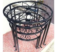 1/2 pezzi Supporto per piante in metallo resistente alla ruggine, portavasi, adatto per vasi da fiori, supporto per contenitori da giardino in metallo, supporto per vasi pesanti, decorazione d'arredo,