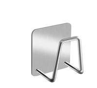 1/2 pezzi SUS304 acciaio inossidabile gancio adesivo resistente supporto portaoggetti gancio impermeabile antiruggine for porta spugna da cucina lavello caddy(2pcs)