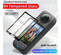 1-2 pezzi Vetro temperato per protezione schermo Insta360 X5 X4 Air X3, pellicola protettiva per display LCD di Insta360 X5 X4 Air, copertura protettiva in vetro da 9H di durezza per Insta360 X5 Insta
