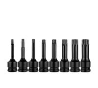 1/2 pollice Drive Torx Socket Adapter Bit Set T20-T100, in acciaio al cromo vanadio resistente driver e accessorio per utensili pneumatici, presa automobilistica professionale (T40)