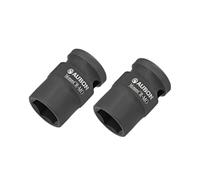 1/2-Pollice Poco Profonda Presa Impatto 6-Punti Metrica Cr-Mo 16mm 2 pz