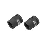 1/2-Pollice Poco Profonda Presa Impatto 6-Punti Metrica Cr-Mo 19mm 2 pz