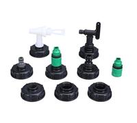 1/2 pollice S60 x 6 filettatura in plastica IBC serbatoio rubinetto 15 mm adattatore tubo da giardino collegamento con valvola interruttore raccordi serbatoio acqua (001)