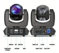 1/2 pz 100 W LED Fascio Testa Mobile 18 Prisma 8 Gobo Luce Della Fase DMX DJ Spot Party W/Custodia