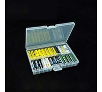 1/2 Pz Batterie di Plastica Dura Scatole di Immagazzinaggio Caso 48 Celle Trasparente Trasparente Batterie di Stoccaggio per AAA AA