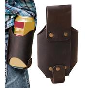 1/2 pz cintura in pelle per birra - cintura porta birra - cintura porta bevande | Mani- porta bevande a vita, porta bottiglie impermeabile per bevande per barbecue, Multicolore, 2.5, 8.4 inch,