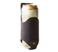 1/2 pz cintura in pelle per birra - cintura porta birra - cintura porta bevande | Mani- porta bevande a vita, porta bottiglie impermeabile per bevande per barbecue, Marrone, 2.5, 8.4 inch,