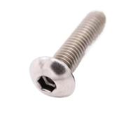1/2 pz M2.5 M3 M5 M6 M8 M10 M12 304 A2-70 In Acciaio Inox Foro Cavo Attraverso L'aria Fuori Allen esagonale a esagono incassato Testa Pulsante Bullone Vite(6mm,M5 2pcs)