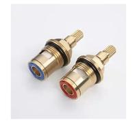 1/2 pz Valvole di ricambio universali for rubinetti, cartuccia a disco in ceramica in ottone, valvola interna for rubinetto for bagno, in senso orario o antiorario(2pc set)