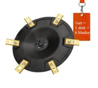 1 2 set di testine di taglio per tosaerba compatibili con la sostituzione dei dischi da taglio della macchina Dreame A1(1 set)