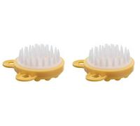 1/2 spazzole per shampoo - Spazzola per pulizia profonda del cuoio capelluto dei capelli, esfoliante portatile per cuoio capelluto, scrubber delicato sulla pelle, massaggiatore per cuoio capelluto