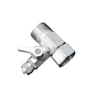 1/2'' To 1/4'' Tee Adapter Ball Valve Home Accessories Water Inlet Tee Zinc Alloy Connector Water Purifier Angle Valve Switch