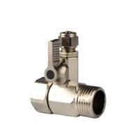 1/2 "To 1/4" Zinc Alloy Ball Valve RO Water Purifier Adapter Garden Water Ball Valve Tap Connector Hardware Accessories