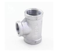 1/2" To 3/4" Female Thread 304 Stainless Reducing Tee 3 Way Connector Pipe Fitting water oil air