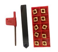 1/2 Tornio Tornire Attrezzo Supporto SCMCN1212H09-100+10PCS Carburo Inserto