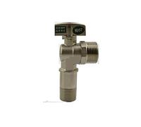 1/2" Turn 3/4" Male Ball Angle Valve Elbow 90 Degree Hole Size 9.5mm Water Gas Oil Height 93mm Red Point