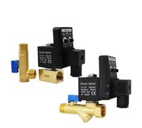 1/2 Valvola di scarico elettronica Filtro compressore aria Serbatoio di accumulo aria secca Raffreddatore di scarico Valvola magnetica elettromeccanica a secco 24 V/220 V(Coil,DC24V)