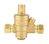 1/2" Water Pressure Reducing Valve Brass | PN1.6 Adjustable Regulator for Water Heaters/Purifiers/Solar | Stops High Water Flow & Hydraulic Instability | Strong Protected