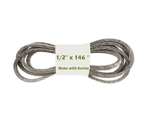 1/2 x 146" Cinghia del piatto di taglio del tosaerba Cinghia di trasmissione del trattore Crea con Kevlar Sostituisci Compatible for John Deere M154621, Country Clipper D-3727-W