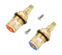 1/2 X Ricambio Rubinetto Valvola Ottone Ceramica Disco Cartuccia Rubinetto Inter