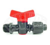 1/2" X TAPE - MINI VALVOLA FILETTO MASCHIO E TAPE RUBINETTO IRRIGAZIONE