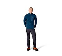 Rab - Pile tecnico leggero e traspirante - Ascendor Light Pull-On Tempest Blue in Pelle - Taglia XL