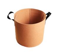 1-20 galloni marrone crescere borse W/maniglie giardino piante fiori verdure vaso vaso giardino piantare vaso sacchetto feltro