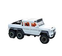 1:20 Per Mercedes Benz G63 6X6 Fuoristrada In Lega Metallo Pressofuso Modello Auto Da Collezione Giocattolo Suono E Luce Veicolo Da Collezione(White)