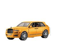 1:20 Per Rolls-Royce Cullinan Mansory SUV Modello Auto Metallo Pressofuso Simulazione Suono E Luce Giocattolo(Yellow)