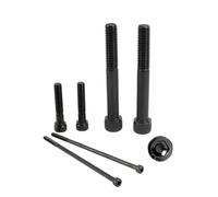1~20 pezzi M3M4M5M6M8 vite a testa cilindrica esagonale allungata nera con filettatura mezzana, bullone in acciaio di grado 12.9 L=30-300 mm(280mm-1pcs,M5)