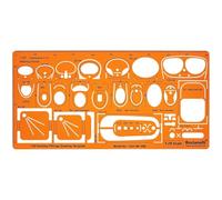 1: 20 scale Architectural sanitari tubature Architect Drafting template stencil - Technical Drafting design Floor Plan Symbols