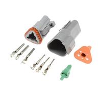 1-20 Set DT Serie 3 Pin Impermeabile Maschio Femmina Cavo Elettrico Connettore p/Spina DT06-3S DT04-3P 22-16AWG(Male Female Set,20Set)