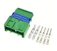 1-20kit 6 pin verde maschio femmina auto-coda leggera luce posteriore lampade connettore spina Compatible With Citroen 98821-1065(Male set,20Sets)