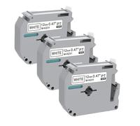 1~20PA MK231 12mm x 8m Nastro for etichette compatibile for Brother, etichettatrice P Touch PT-85 PT-75 PT-BB4 PT-55 PT-65 PT-70 PT-80 PT-M95 MK-231(4)