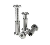 1-20pcs M2/M3/M4/M5/M6/M8 acciaio inossidabile 304 viti di connessione maschio-femmina con fessura esagonale interna, viti per mobili, M8x10x65mm