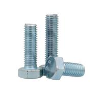 1-20pcs M4M5M6M8M10M12M14M16M18M20 Grado 8.8 GB5783 DIN933 Vite esagonale esterna a denti pieni zincata L = 6-100mm(55mm,M14 1pcs)