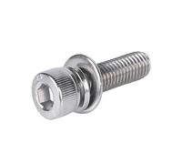 1-20set Interno Bullone Esagonale Guarnizione Rondella Elastica Combinazione Piatta Set In Acciaio Inox 304 Vite A Testa Cilindrica M4 ~ M12(45mm,M5 (20 Set))