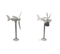1-20V/20W miniatura orizzontale a tre pale modello turbina eolica con avviamento a brezza sterzo automatico magnete permanente uscita DC (clausola trifoglio)