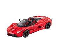 1:22 Per LaFerrari Convertible Sports Car Pull Back Modello Giocattolo Ornamenti Con Suono E Luce Decorativi Da Collezione(Red)