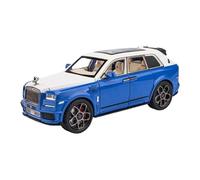 1/22 Per Rolls-Royce Cullinan SUV Pressofuso Lega Di Auto Metallo Scala Veicolo Giocattolo Collezione Suono E Luce Sottigliezza Giocattoli Metal Vehicles non RC(Blu)