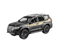 1:22 Toyota Prado SUV Fuoristrada Modello Lega Pressofusa Giocattolo Auto Suono Luce Adulti Ragazzi Ragazze Idee Regalo Giocattoli Metal Vehicles non RC(Nero)