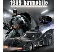 1/24 1989 Batmobile lega modello di auto simulazione metallo pressofuso giocattoli modello di veicolo con suono leggero Super Sport Car per i regali dei ragazzi