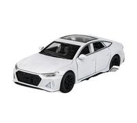 1:24 Adatto per Audi RS7 Coupe Modellini in Lega pressofusi e Veicoli Giocattolo Modello di Auto in Metallo Suono Luce ad Alta Simulazione Batterie Non Incluse(White)