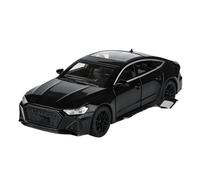 1:24 Adatto per Audi RS7 Coupe Modellini in Lega pressofusi e Veicoli Giocattolo Modello di Auto in Metallo Suono Luce ad Alta Simulazione Batterie Non Incluse(Black)
