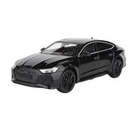 1:24 Adatto per Audi RS7 Coupe Modellini in Lega pressofusi e Veicoli Giocattolo Modello di Auto in Metallo Suono Luce ad Alta Simulazione Batterie Non Incluse(Black)