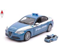 Alfa Romeo Giulia Polizia Modellino Metallo Bburago Collezione Scala 1:24