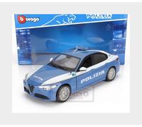 Alfa Romeo Giulia Polizia Modellino Metallo Bburago Collezione Scala 1:24
