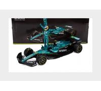 Bburago F1 Aston Martin AMR25#14 Alonso con figura pilota (2025) - Modellino auto Formula 1 scala 1:24, auto da collezione fedele auto giocattolo a partire dai 14 anni (18-28071A)